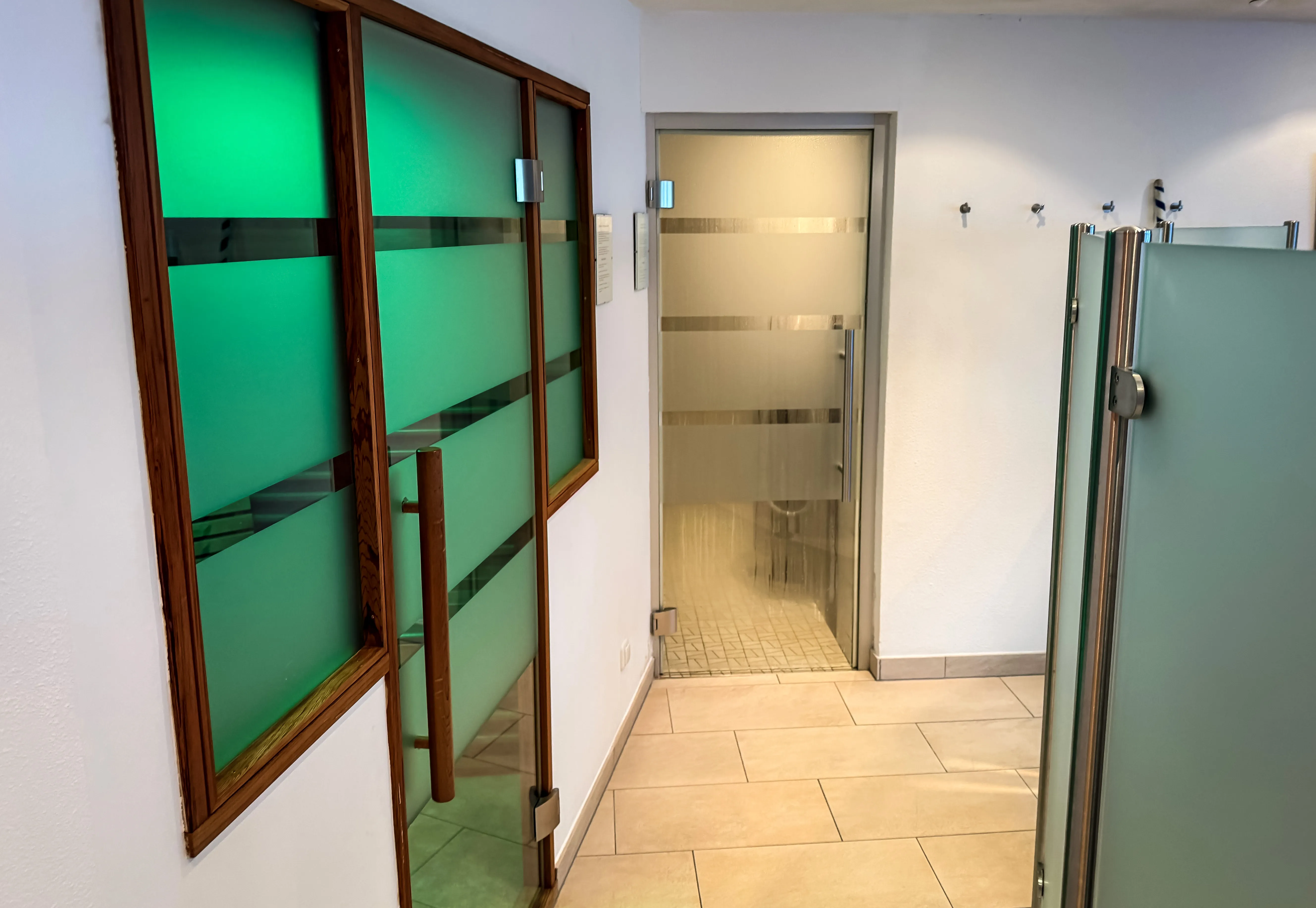 Sauna, dampbad og infrarød sauna i wellnessrum